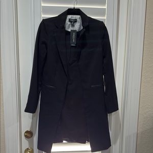 Kenneth Cole XS LONG Black Women's Jacket BRAND NEW